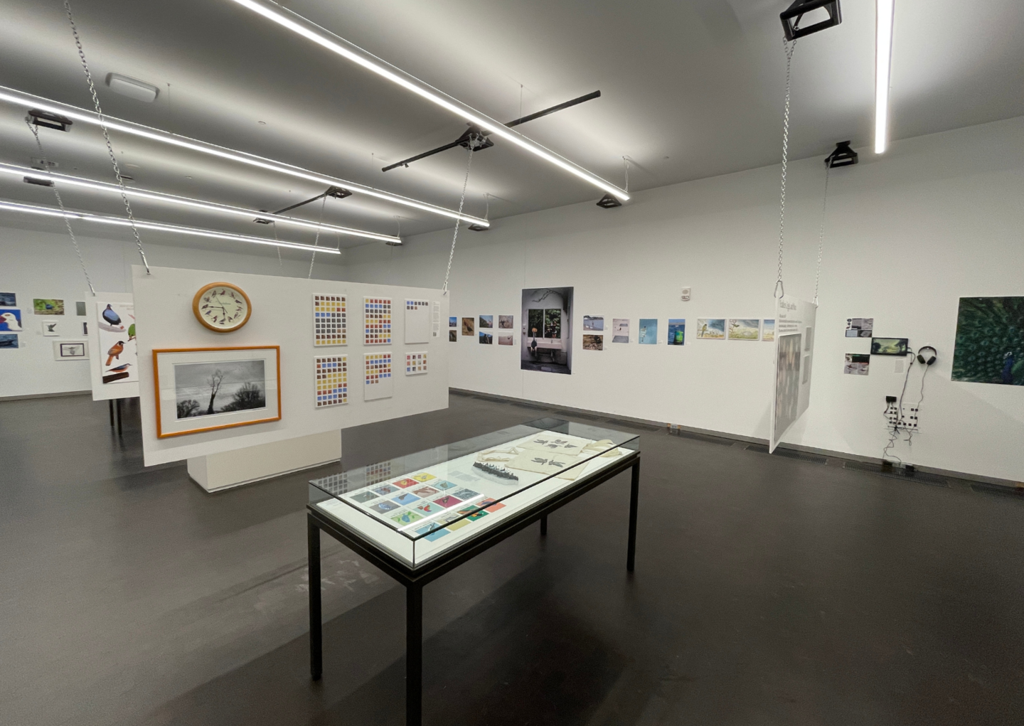 a view of a section of the gallery space