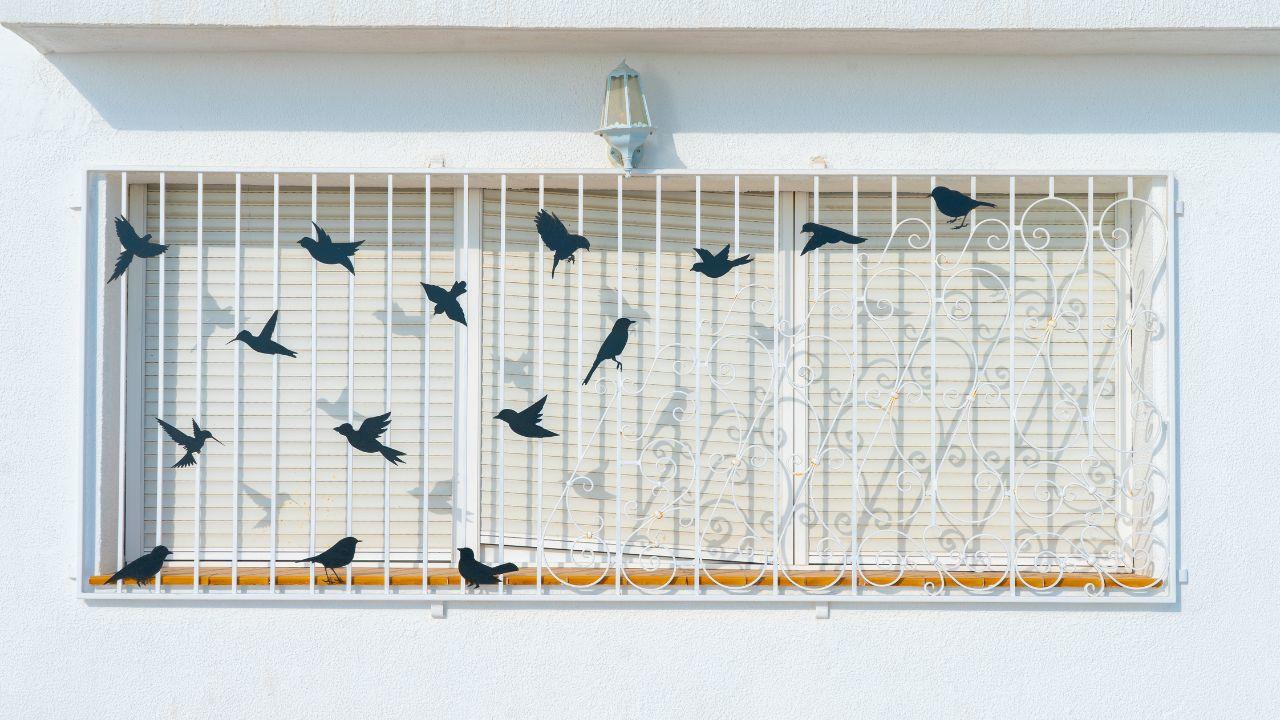 bird silhouette window decals