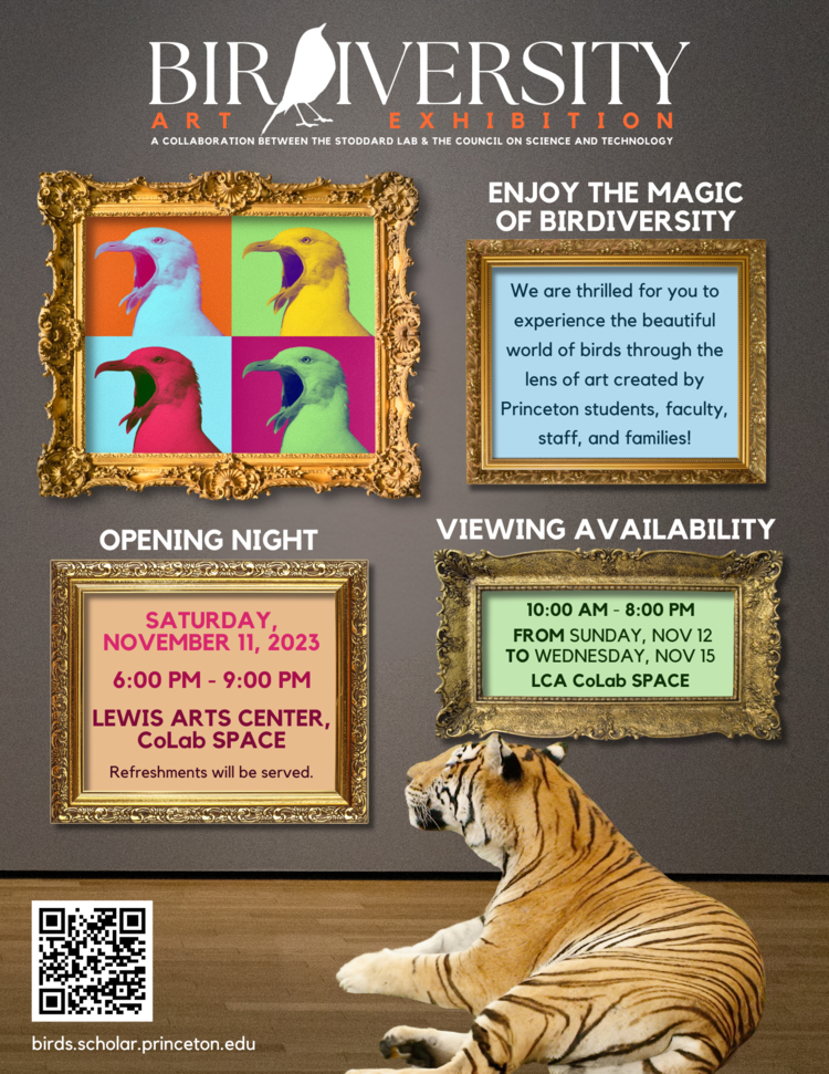 flyer for exhibition opening